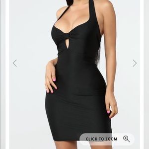 Black stretchy dress